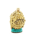 Brass Buddha Figure - Med Head - 8 cm-