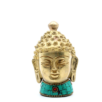 Brass Buddha Figure - Med Head - 8 cm - £47.0 - 