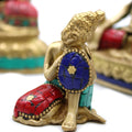 Brass Buddha Figure - Thinking - 6.5 cm-