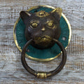 Brass Door Knocker - Cats Head-