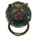 Brass Door Knocker - Cats Head-