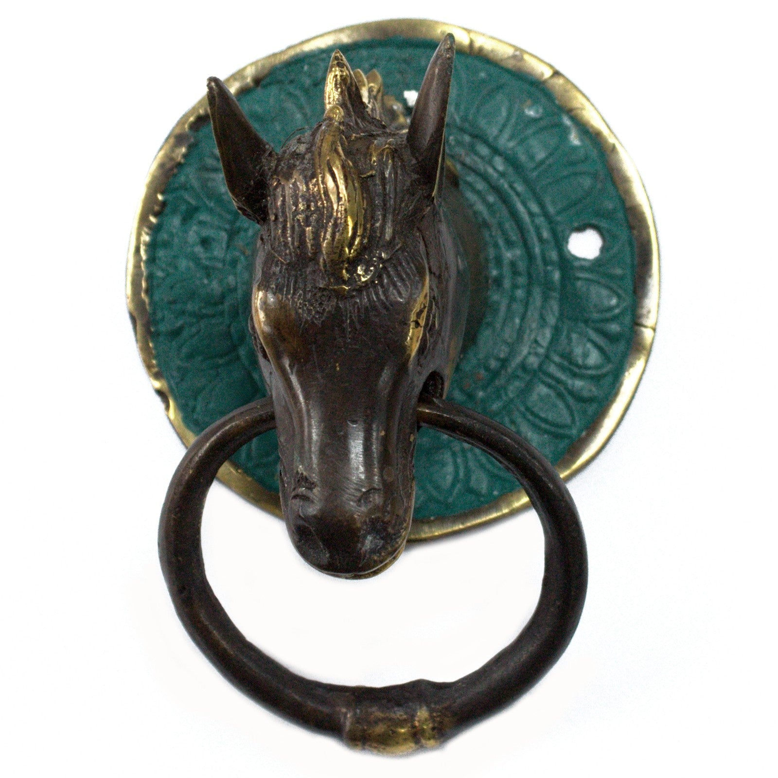 Brass Door Knocker - Horses Head-