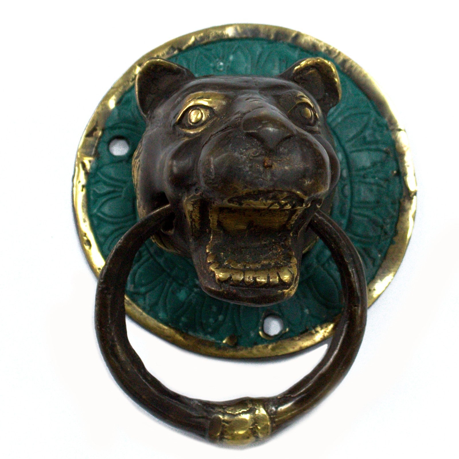 Brass Door Knocker - Tiger Head-