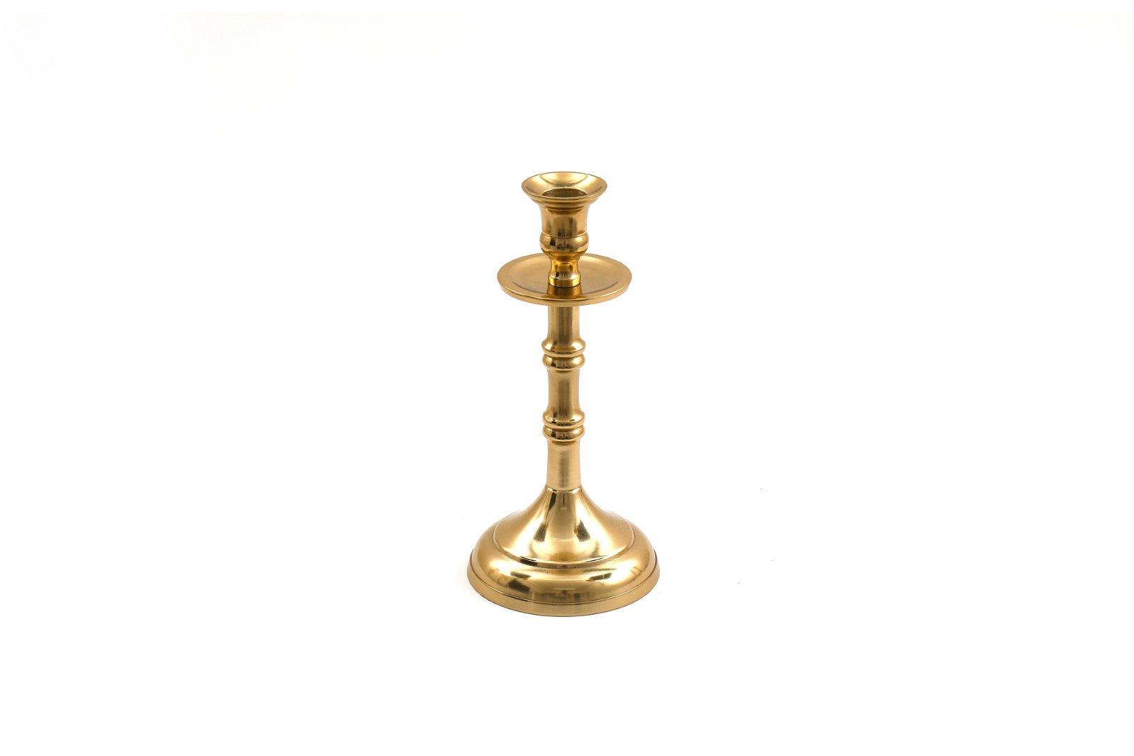 Brass Metal Dinner Candlestick 22cm-Candle Holders & Plates