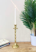 Brass Metal Dinner Candlestick 30cm-Candle Holders & Plates