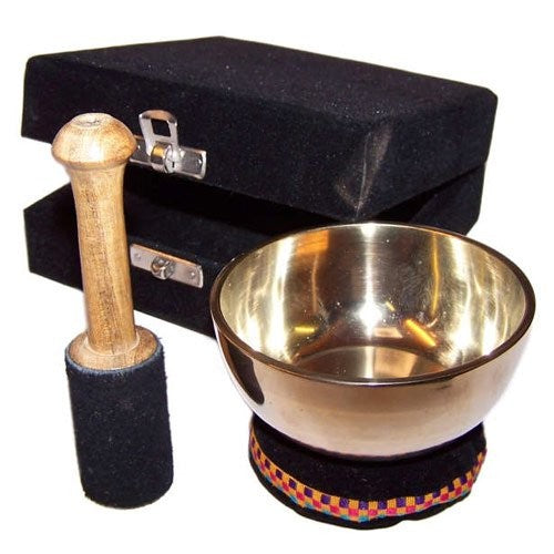 Brass Singing Bowl Gift Set - 9cm-