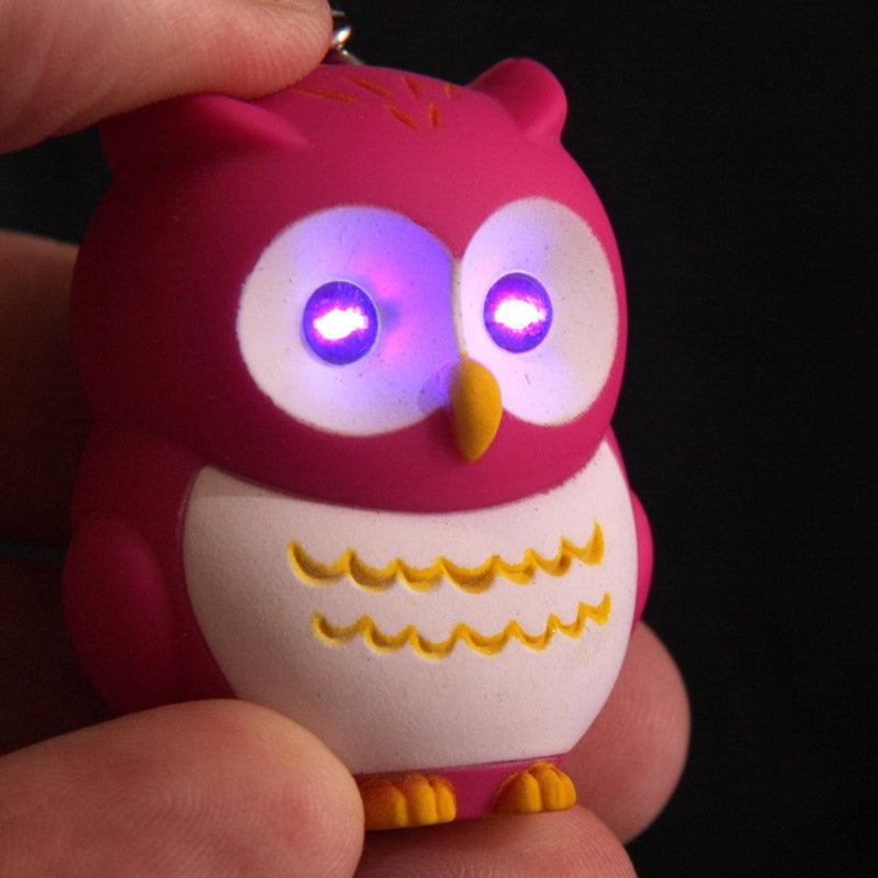 Bright Hooting Owl Novelty Key Ring with Light Up Eyes - £6.0 - 