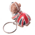 British Bulldog Union Jack Keyring-