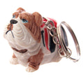 British Bulldog Union Jack Keyring-