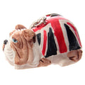 British Bulldog Union Jack Keyring-