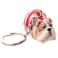 British Bulldog Union Jack Keyring-