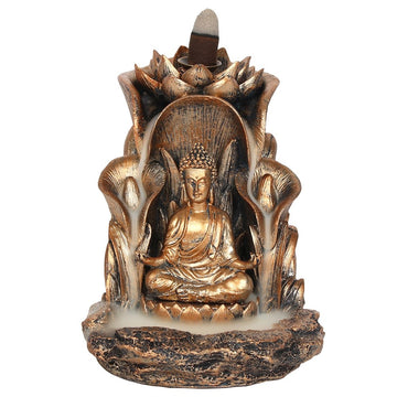 Bronze Buddha Backflow Incense Burner - £23.5 - Incense Holders 