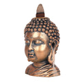 Bronze Buddha Head Backflow Incense Burner-Incense Holders