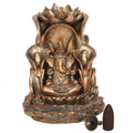 Bronze Ganesh Backflow Incense Burner-Incense Holders