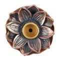 Bronze Lotus Backflow Incense Burner-Incense Holders