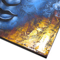 Buddha Painting - Blue Face Abstract-