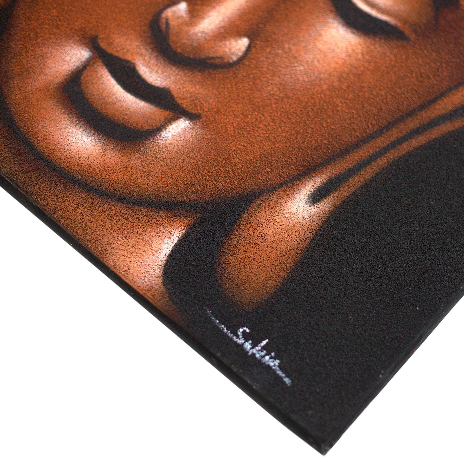 Buddha Painting - Copper Sand Finish-