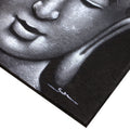 Buddha Painting - Grey Brocade Detail-