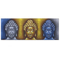 Buddha Painting - Three Heads Gold Detail - £45.0 - 