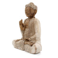 Buddha Statue Whitewash - 30cm Teaching Transmission-