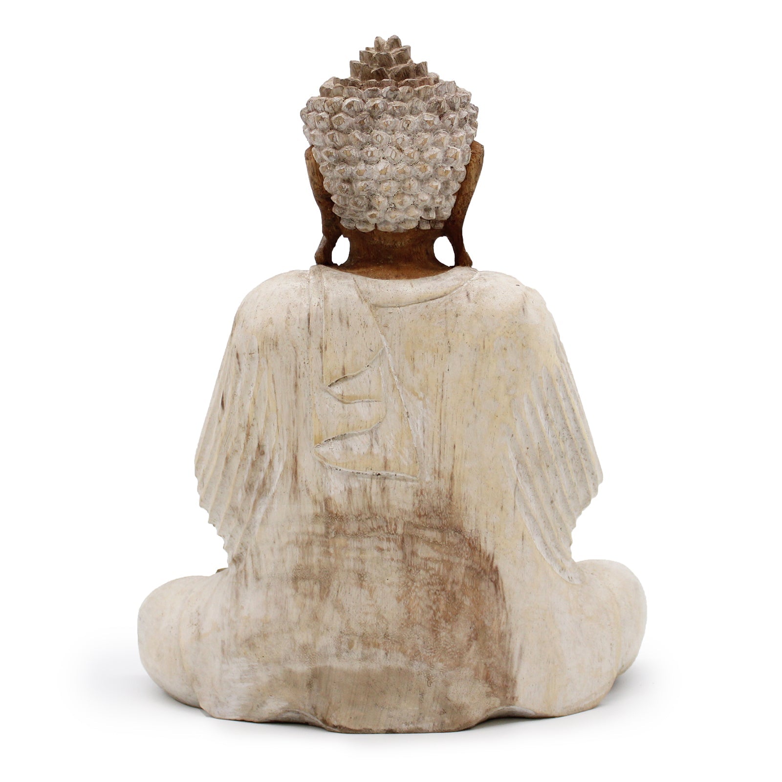 Buddha Statue Whitewash - 30cm Teaching Transmission-