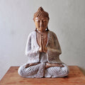 Buddha Statue Whitewash - 40cm Welcome-