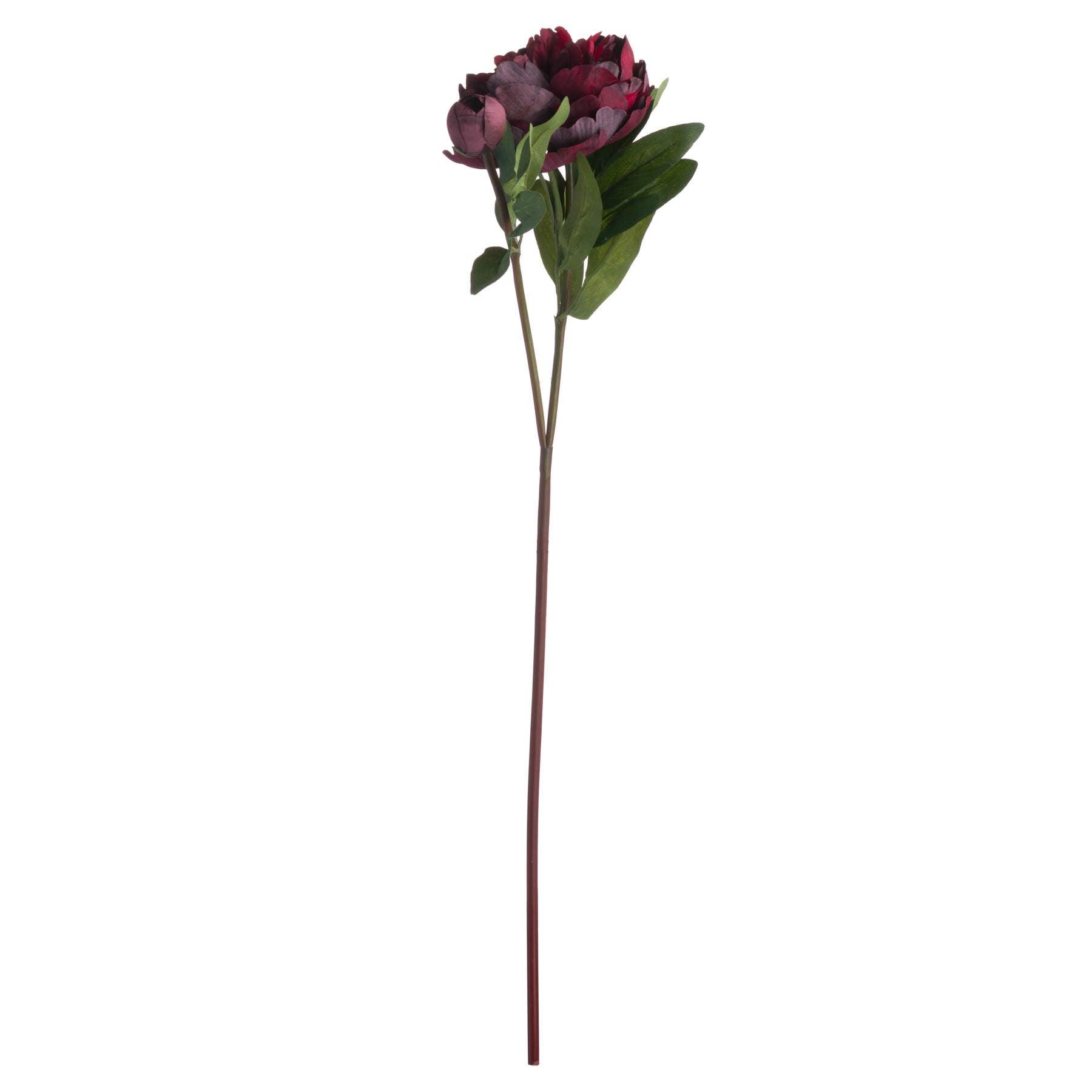 Burgundy Peony Rose-Artificial Flowers