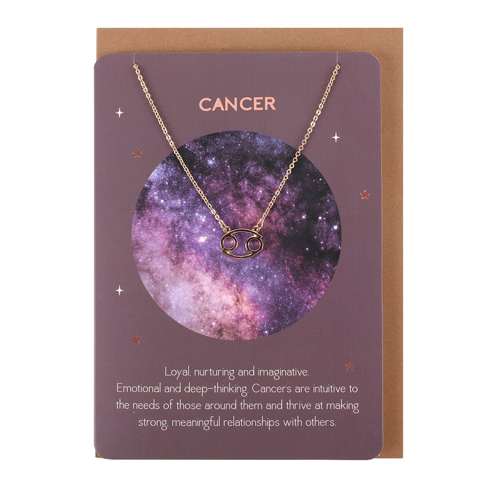 Cancer Zodiac Necklace Card - £12.99 - Jewellery 