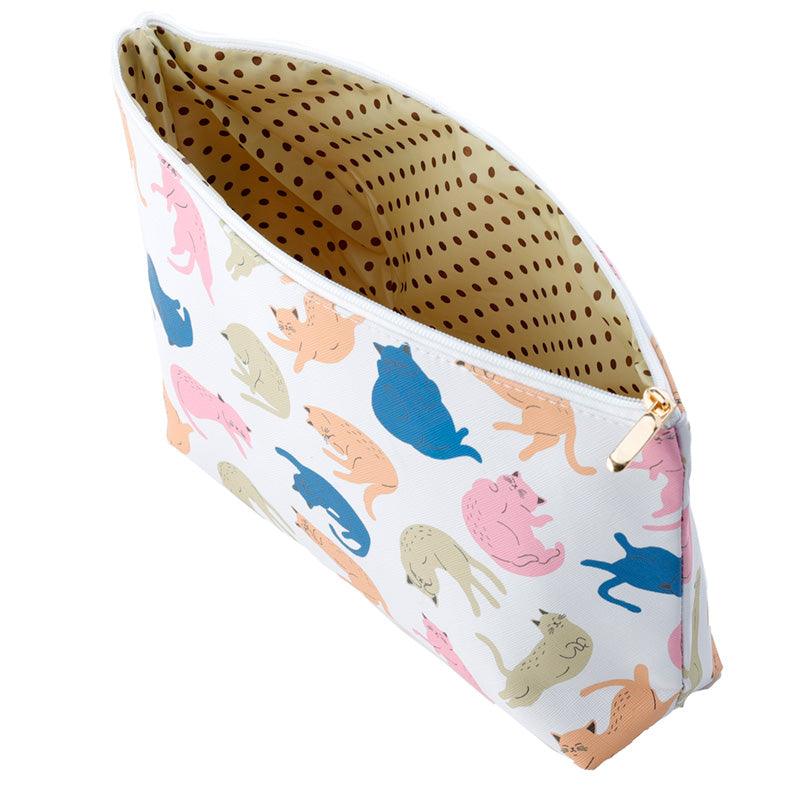 Cat's Life Large PVC Toiletry Makeup Wash Bag-