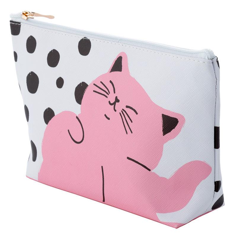 Cat's Life Medium PVC Toiletry Makeup Wash Bag-