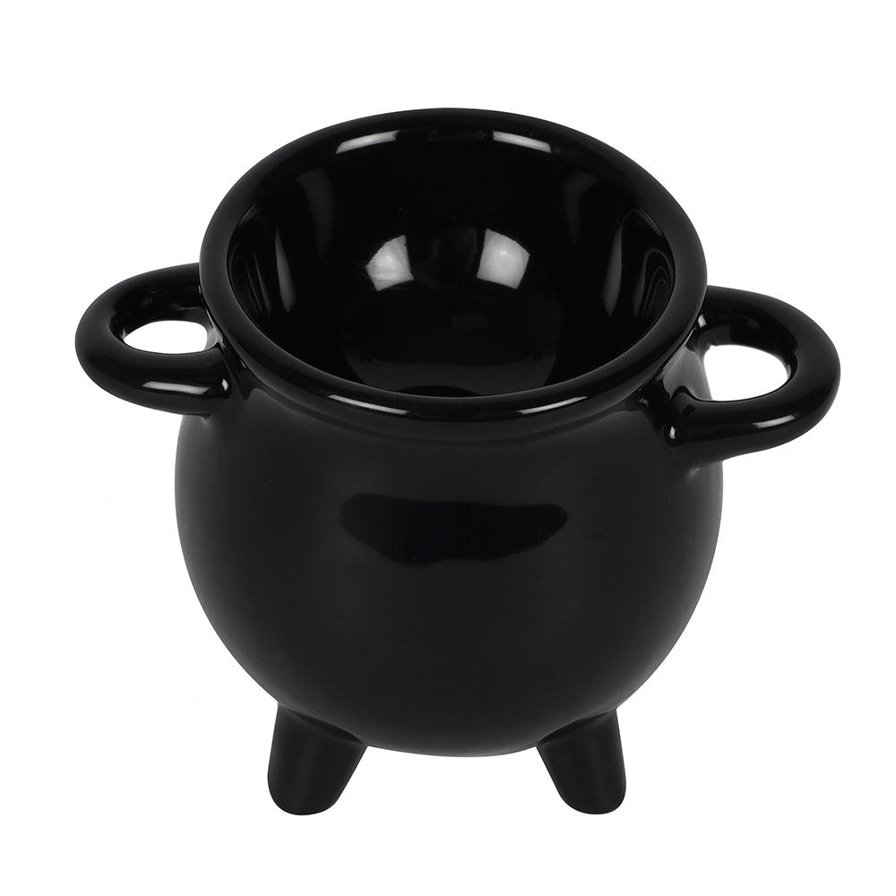 Cauldron Egg Cup with Broom Spoon-Tableware