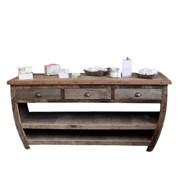 Centerpiece Recycled Wood Table - 180x60x80cm - £795.0 - 