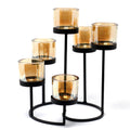 Centrepiece Iron Votive Candle Holder - 6 Cup Circule Tree - £37.0 - 