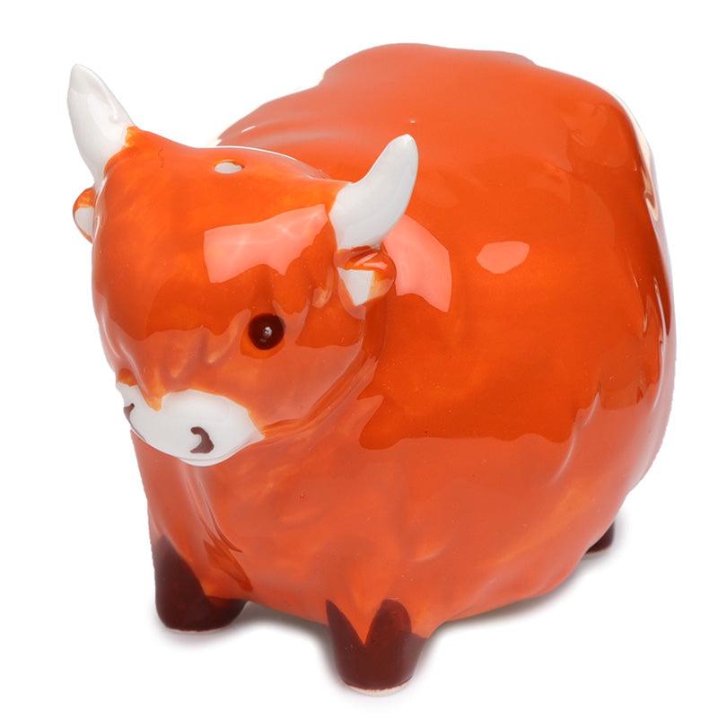 Ceramic Highland Coo Cow Salt and Pepper-