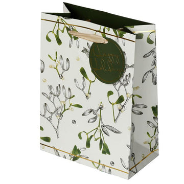 Christmas Botanical Mistletoe Medium Gift Bag - £5.0 - 