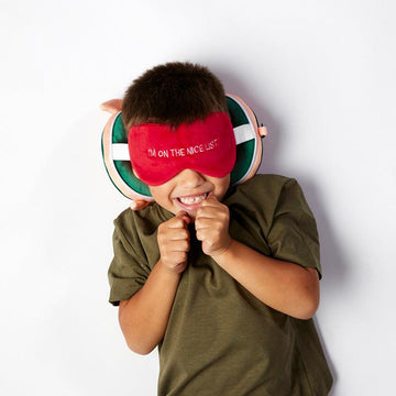 Christmas Elf Relaxeazzz Plush Round Travel Pillow & Eye Mask Set - £13.99 - Travel Pillow Eye Mask Set 