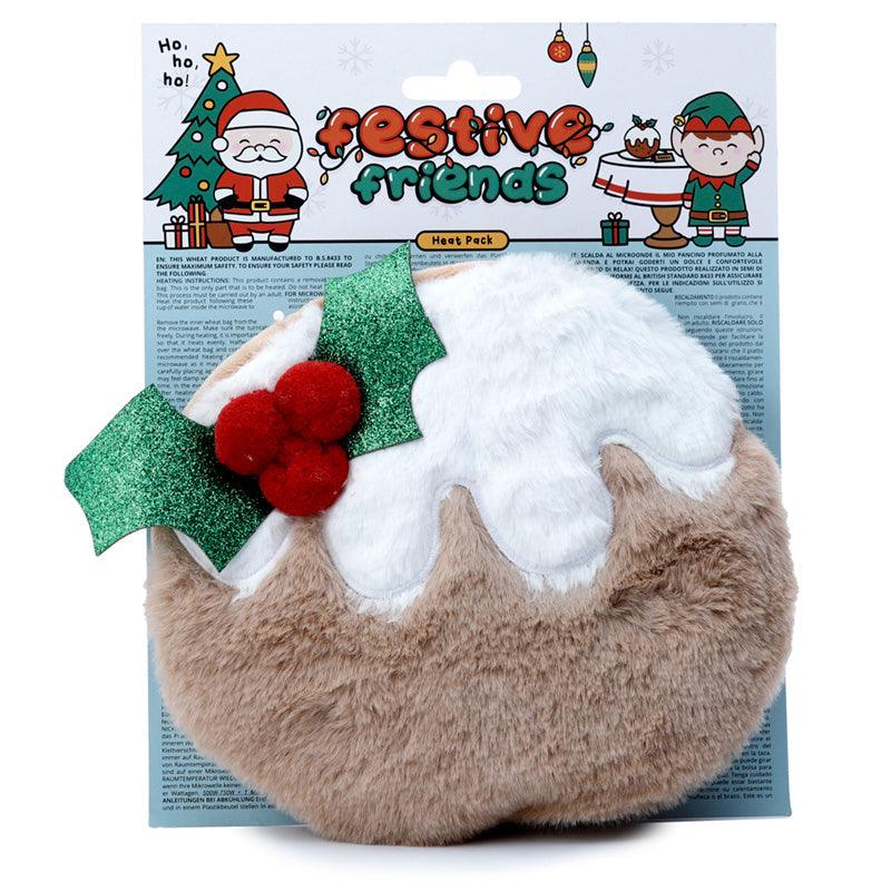 Christmas Pudding Round Microwavable Plush Wheat and Lavender Heat Pack - £14.49 - 