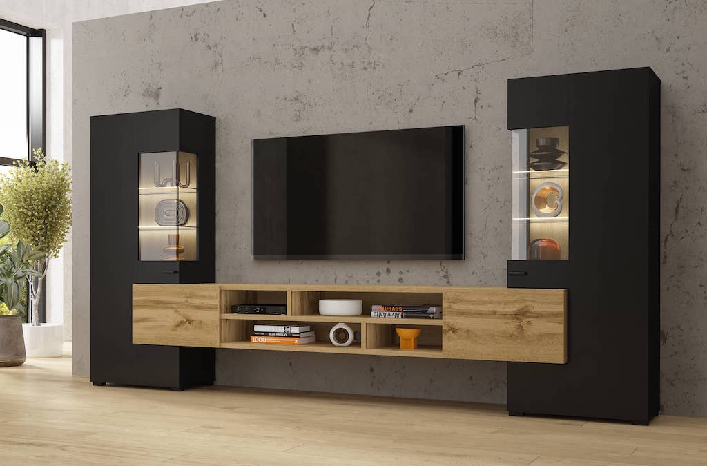 Coby 10 Entertainment Unit Black Wall Unit 