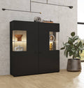 Coby 46 Display Cabinet 110cm Black Living Room Display Cabinet 