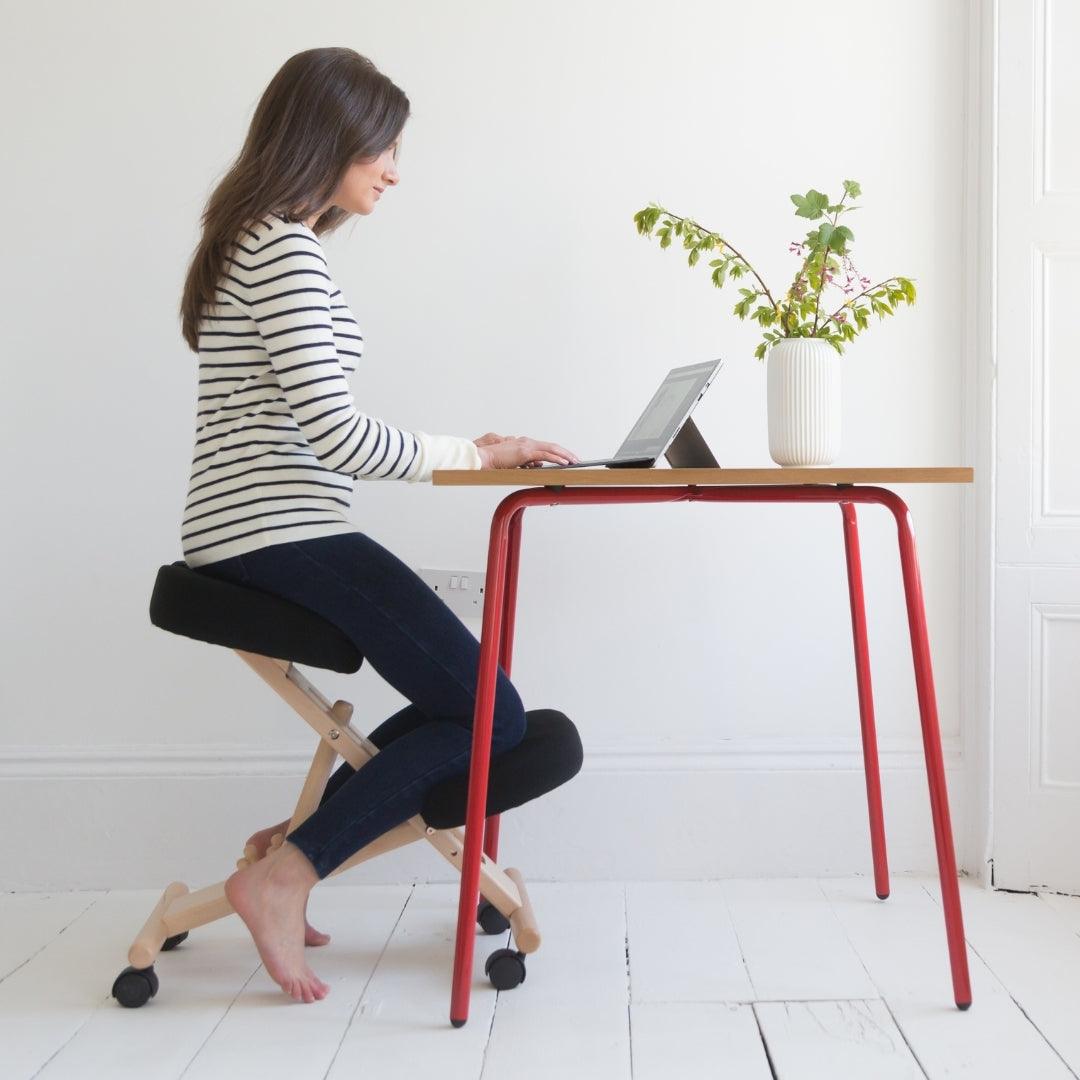 Coccyx Posture Chair Black Kneeling Chairs 