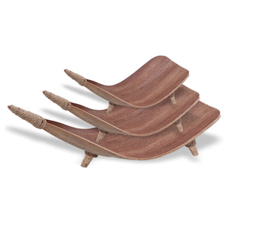 Coconut Leaf Fruit Bowl Set - Natural - £37.9 - 