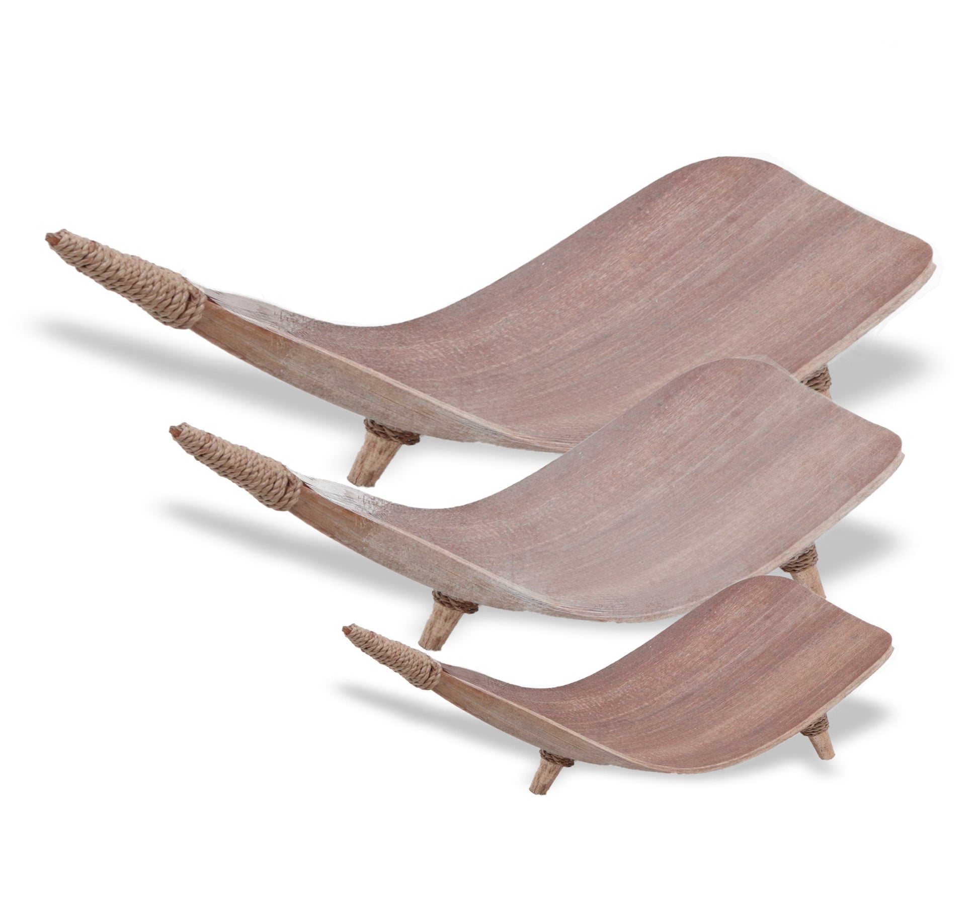 Coconut Leaf Fruit Bowl Set - Whitewash - £37.9 - 