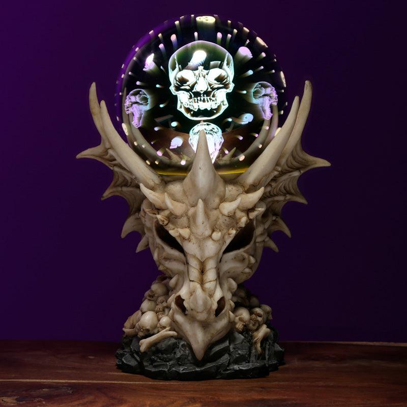 Collectable Metallic Dragon Skull LED Orb - £57.99 - 