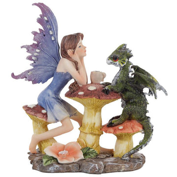 Collectable Woodland Spirit Dragon Tea Party Fairy - £32.49 - 