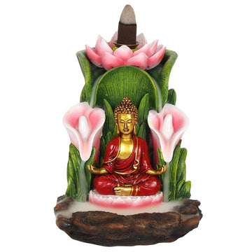 Colourful Buddha Backflow Incense Burner - £25.5 - Incense Holders 