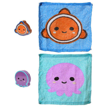 Compressed Travel Towel - Adoramals Sealife - £6.0 - 