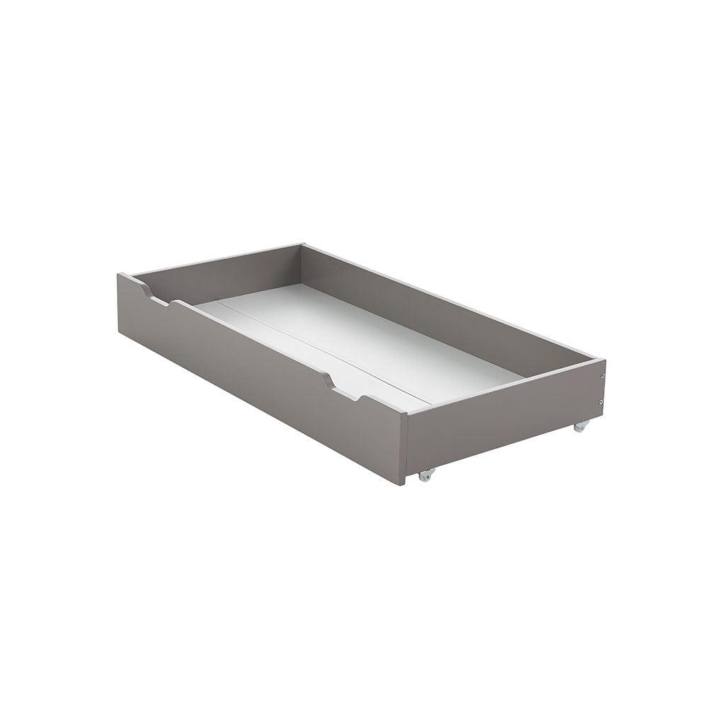 Cot Bed Under Drawer 140 x 70cm Taupe Grey Under Drawer 