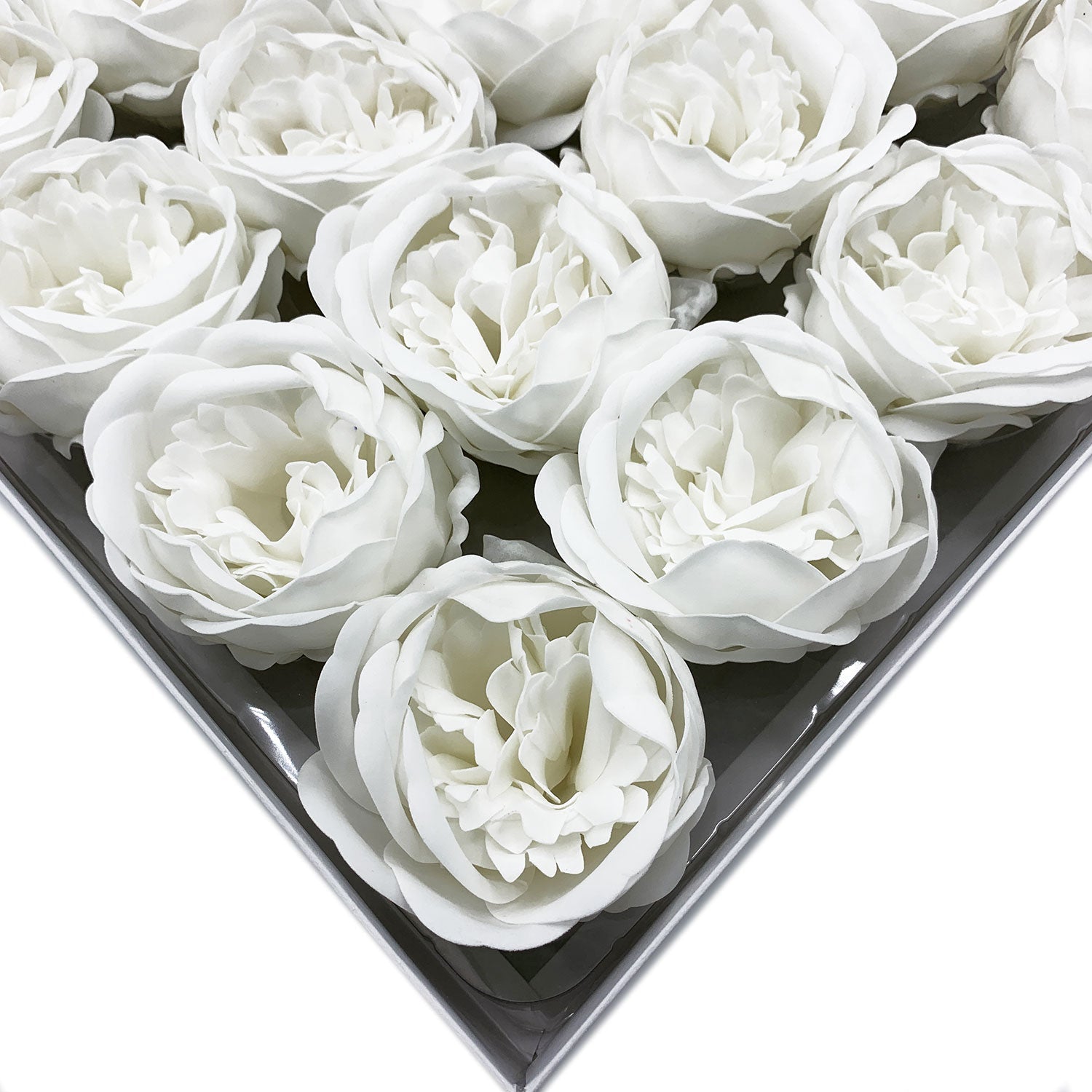 Craft Soap Flower - Ext Large Peony - White-