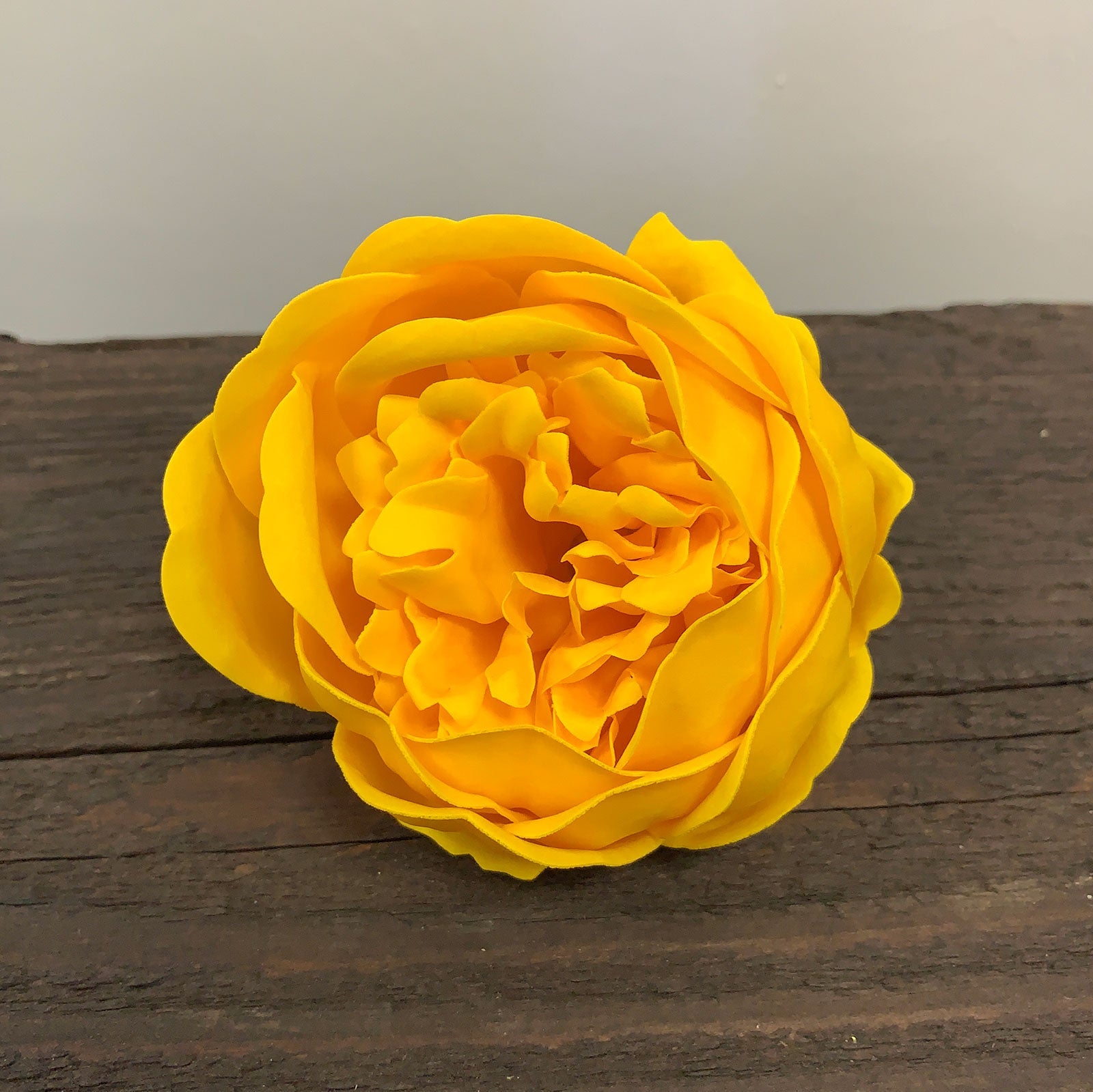 Craft Soap Flower - Ext Large Peony - Yellow-