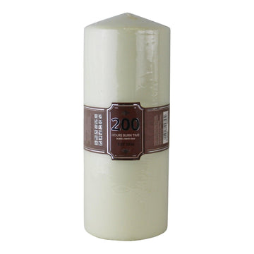 Cream Pillar Candle, 200hr Burn Time - £26.99 - Candles 